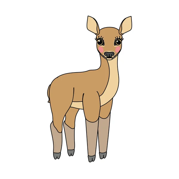 Vector scandi dibujos animados animal clip art — Vector de stock