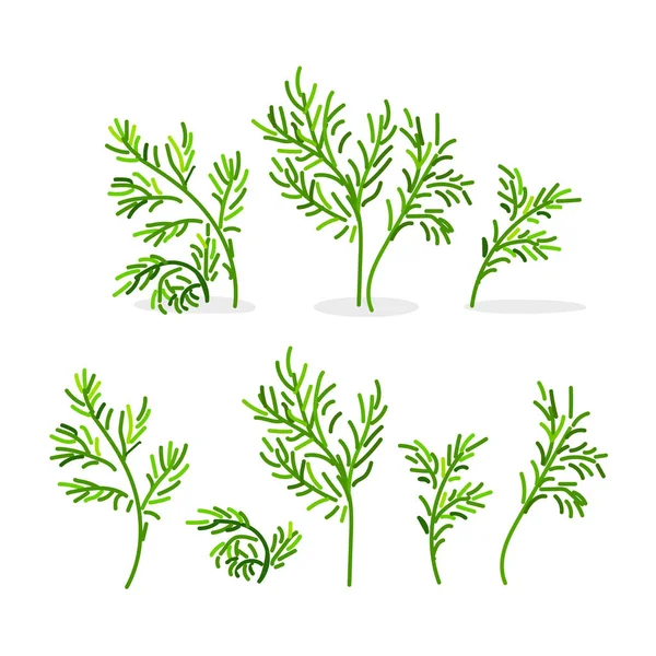 Vektor tecknade växter Clip Art — Stock vektor