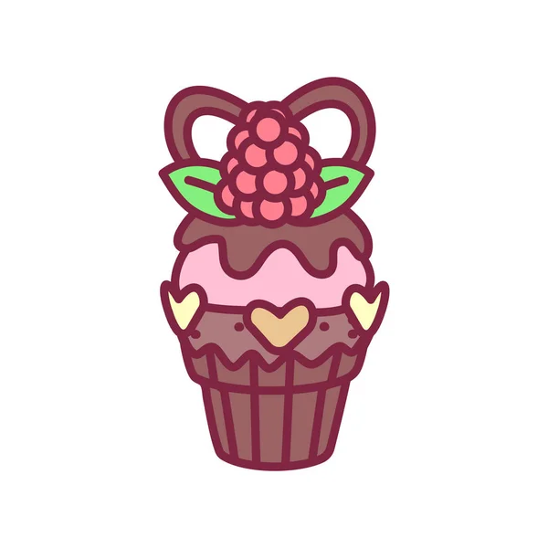 Vecteur mignon cupcake bonbons art — Image vectorielle