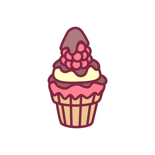 Όμορφο γλυκό κέικ γλυκά — Διανυσματικό Αρχείο