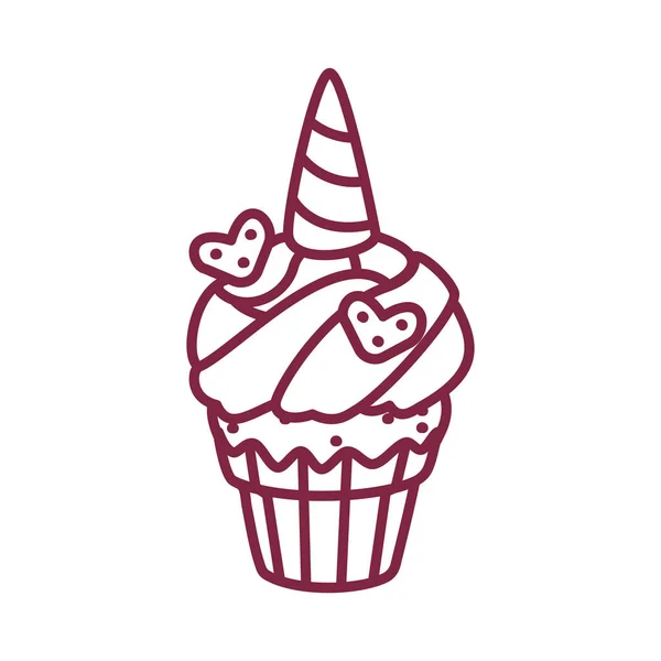 Όμορφο γλυκό κέικ γλυκά — Διανυσματικό Αρχείο