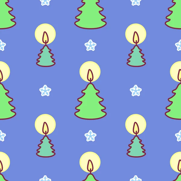 Modèle sans couture de Noël vectoriel — Image vectorielle