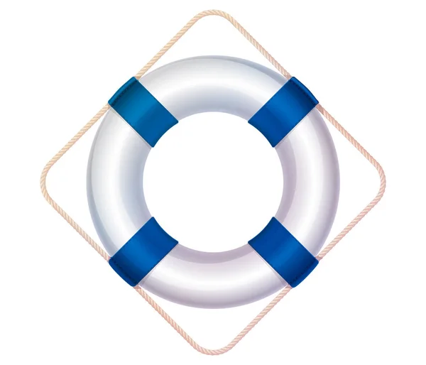 Vector lifebuoy, life buoy icon — Stock Vector