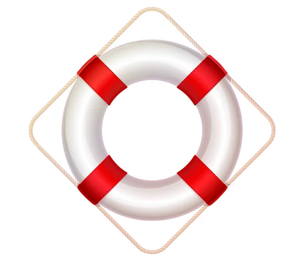 Vector lifebuoy, life buoy icon — Stock Vector