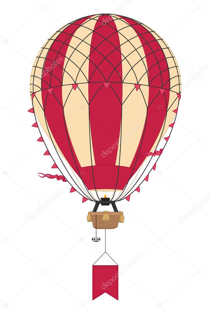 vector aerostat hot balloon