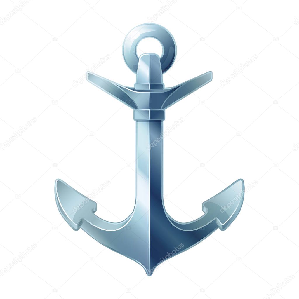 vector sea maritime icon Anchor