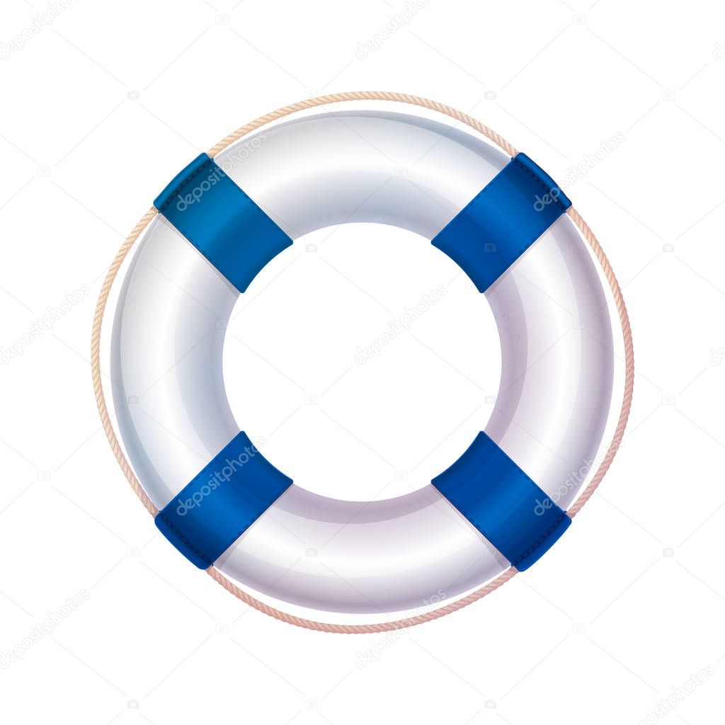 Vector lifebuoy, life buoy, lifeguard, sea lifesaver