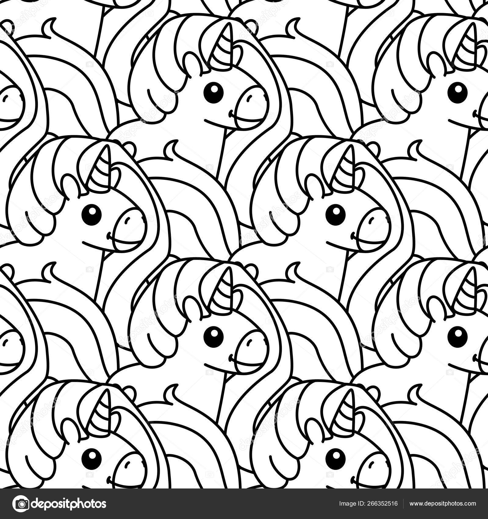 Vector unicorn pattern coloring page Stock Vector Image by ©Vetra_Kori ...