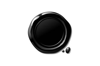 vektör balmumu mühür pul şekli