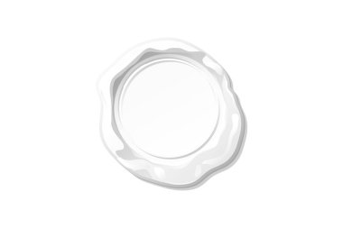 vektör beyaz balmumu mühür pul clipart