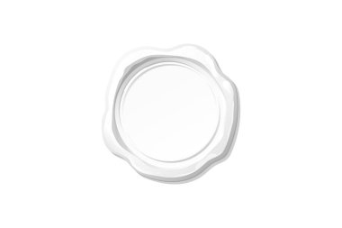 vektör beyaz balmumu mühür pul clipart