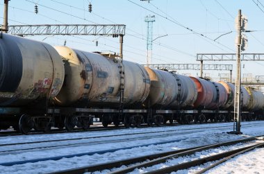 kompozisyon demiryolu tank arabalar