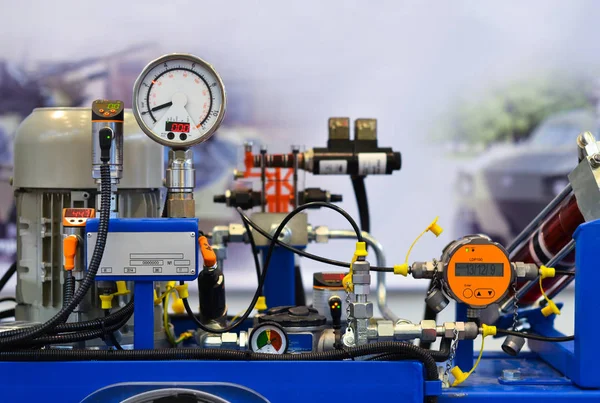 Yakın plan hidrolik istasyonu