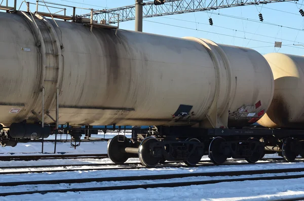 Demiryolu tank arabalar kışın