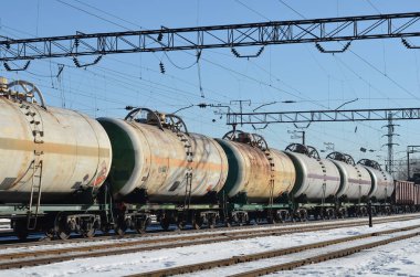 satır demiryolu tank arabalar