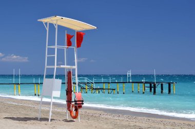 Sahilde güvenli Kulesi