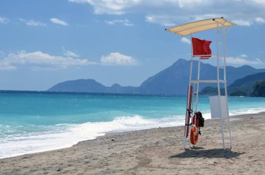 Gözetleme Kulesi sahilde kurtarmak