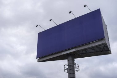 Büyük reklam Billboard orijinal arka plan mavi