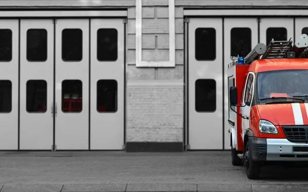 Fire Engine Fire Station — Stock Photo, Image