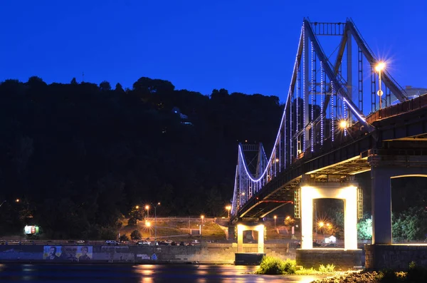Gecede Yaya Köprüsü Telifsiz Stok Imajlar
