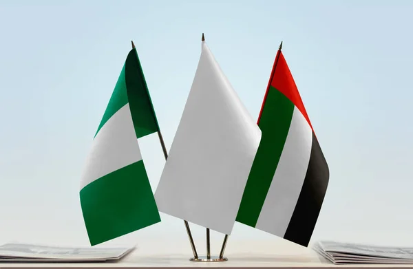 아랍에미리트 연방과 나이지리아가 — 스톡 사진