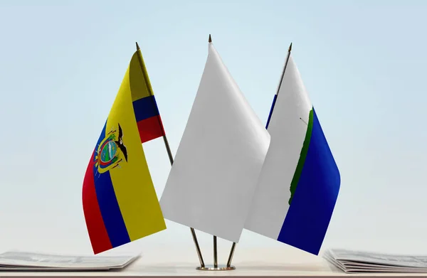 Εκουαδόρ Νήσος Ναβάσσα Και Λευκές Σημαίες Στάση Χαρτιά — Φωτογραφία Αρχείου
