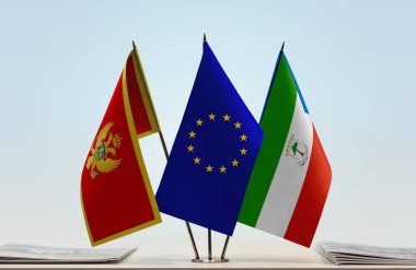  Karadağ Ekvator Ginesi ve eu bayrakları belgelerle beklemede