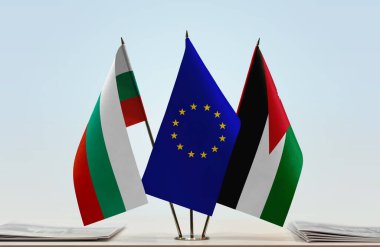 Bulgaristan 'ın Ürdün bayrakları belgelerle ayakta  