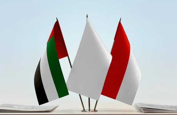 아랍에미리트 국기서 — 스톡 사진