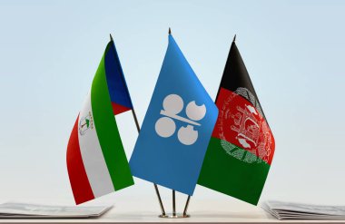 Ekvator Ginesi Afganistan ve OPEC bayrakları belgelerle birlikte beklemede  