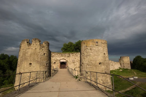 Koporye Leningrad Oblast Russia Junho 2018 Fortaleza Medieval Koporye Bairros — Fotografia de Stock