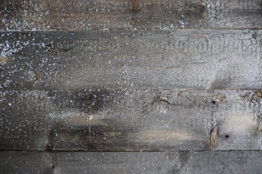 Kar christmas arka plan ile eski ahşap doku