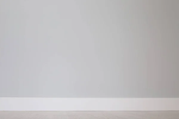 Parede Vazia Fundo Piso Interior Sala Escandinavo Com Plinto Branco — Fotografia de Stock