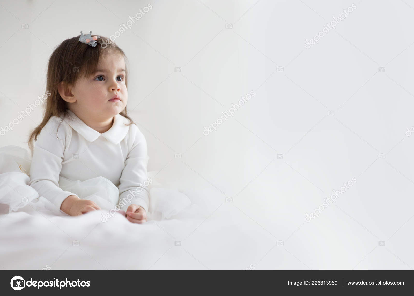 Pretty Baby Girl Brown Hair White Dress Light Background Copy Stock Photo by ©destillat 226813960 Pretty Baby Girl Brown Hair White Dress Light Background Copy Stock Photo by ©destillat 226813960