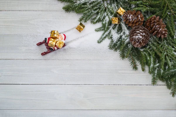 Santa Claus accidente de trineo — Foto de Stock