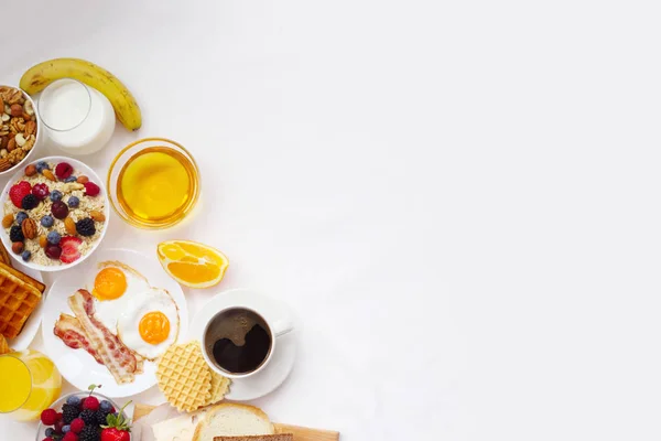 Fondo saludable desayuno — Foto de Stock