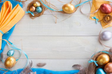 Mutlu Paskalya kenarlık çerçevesi