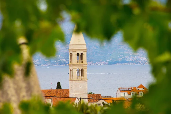 Supetar town in Brac island — Stock Photo, Image