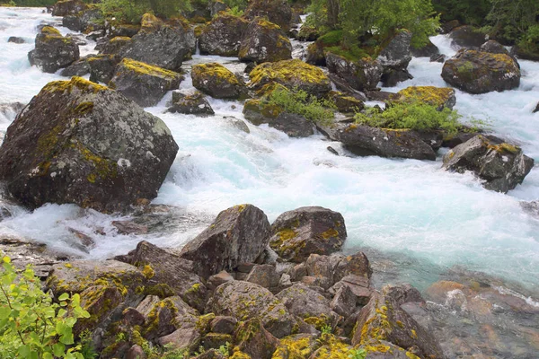 Glaciala river, Norge — Stockfoto