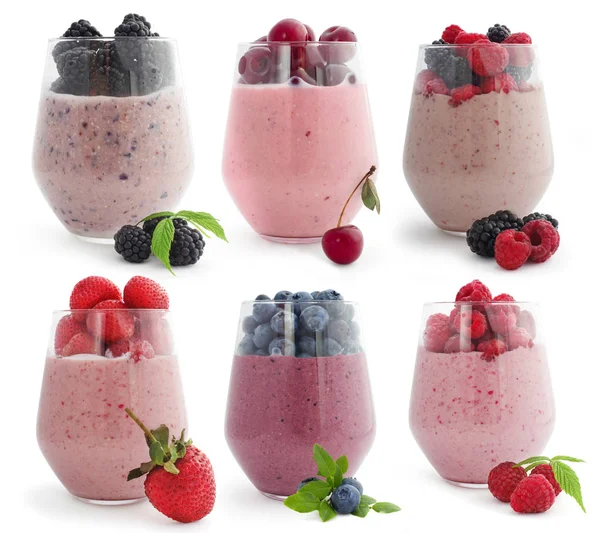 Bogyó smoothie cokctalis — Stock Fotó