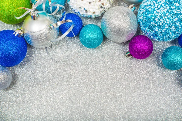 Christmas background with balls — Stock Photo, Image