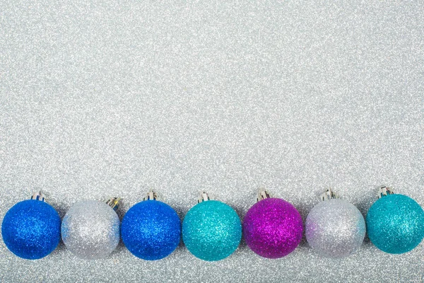 Christmas background with balls — Stock Photo, Image