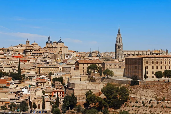 Toledo Spanya Güneşli Bir Günde Panoramik Manzara — Stok fotoğraf