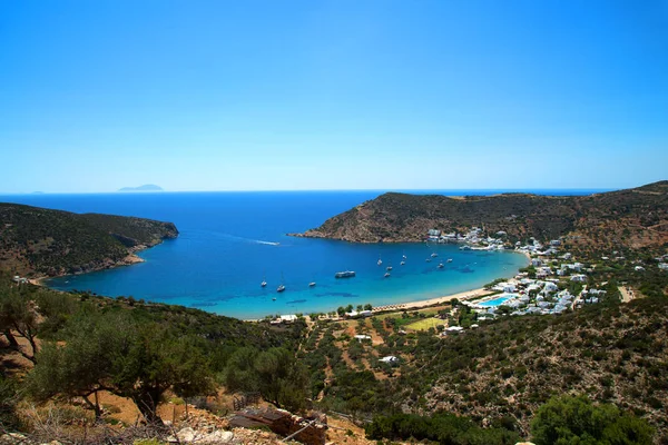 Playa Gialos Isla Sifnos Ciclada Grecia — Foto de Stock