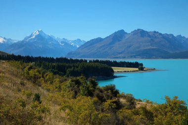 Mount cook ile sonsuz kar Güney ada Yeni Zelanda