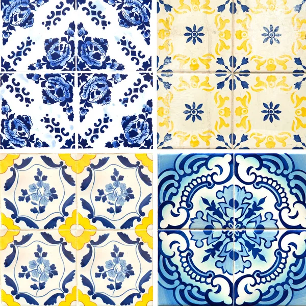 Coleção Azulejos Padrões Laranja — Fotografia de Stock