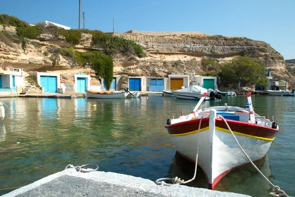 Mandrakia Village His Colourful Houses Milos Island Greece — Stock Photo, Image