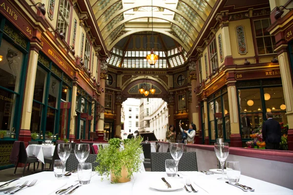 London Wielka Brytania Czerwca 2017 Leadenhall Market Jest Zadaszony Rynek — Zdjęcie stockowe