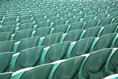 Naneli yeşil arena koltuk arkası, kapat 