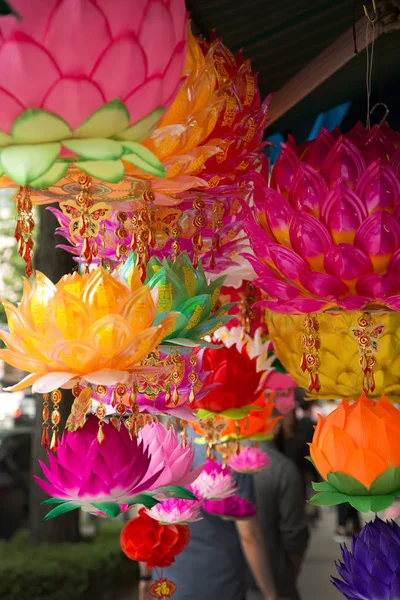 Stock image Colorful lanterns for sale on the street in South Korea